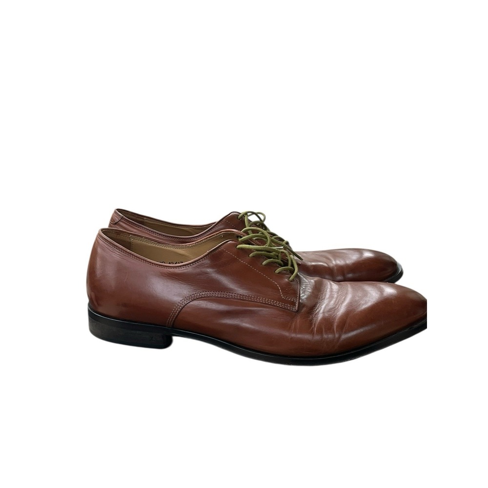 ALLEN‎ EDMONDS Corsico Oxford Derby Dress Shoes MADE IN ITALY Brown Mens 14 D